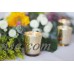 Just Artifacts  Mercury Glass Votive Candle Holder 2.75"H (15pcs, Speckled Gold) -Mercury Glass Votive Tealight Candle Holders for Weddings, Parties and Home Decor   
